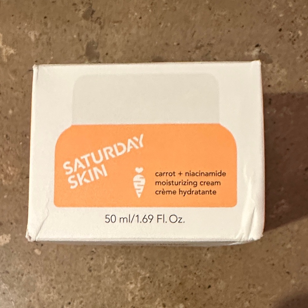 Saturday Skin carrot & niacinamide moisturizing cream